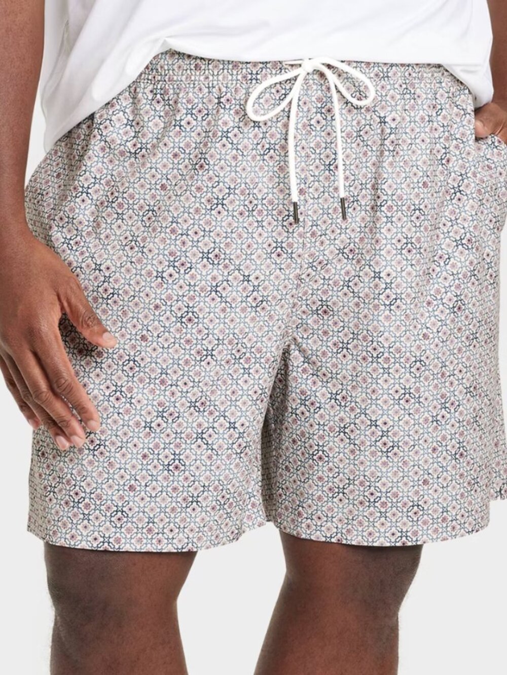 GOODFELLOW & CO Men's‎ XL 7" Geometric Swim Trunks UPF 50